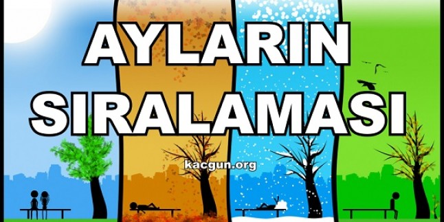 Hangi Ay Kaçıncı Aydır?Ayların Sıralaması?