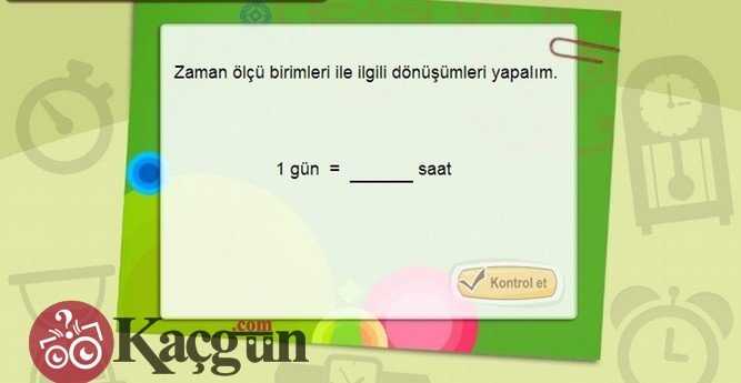 Zaman Birimleri Çevirme