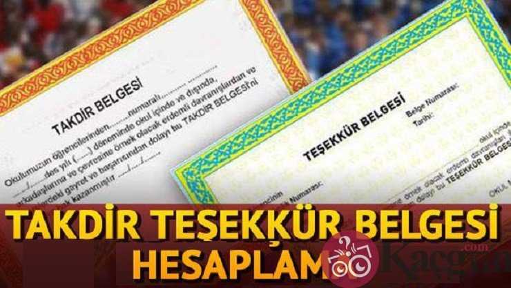 İHL Takdir Teşekkür Hesaplama