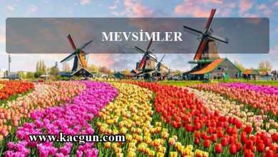 mevsimler hangileridir